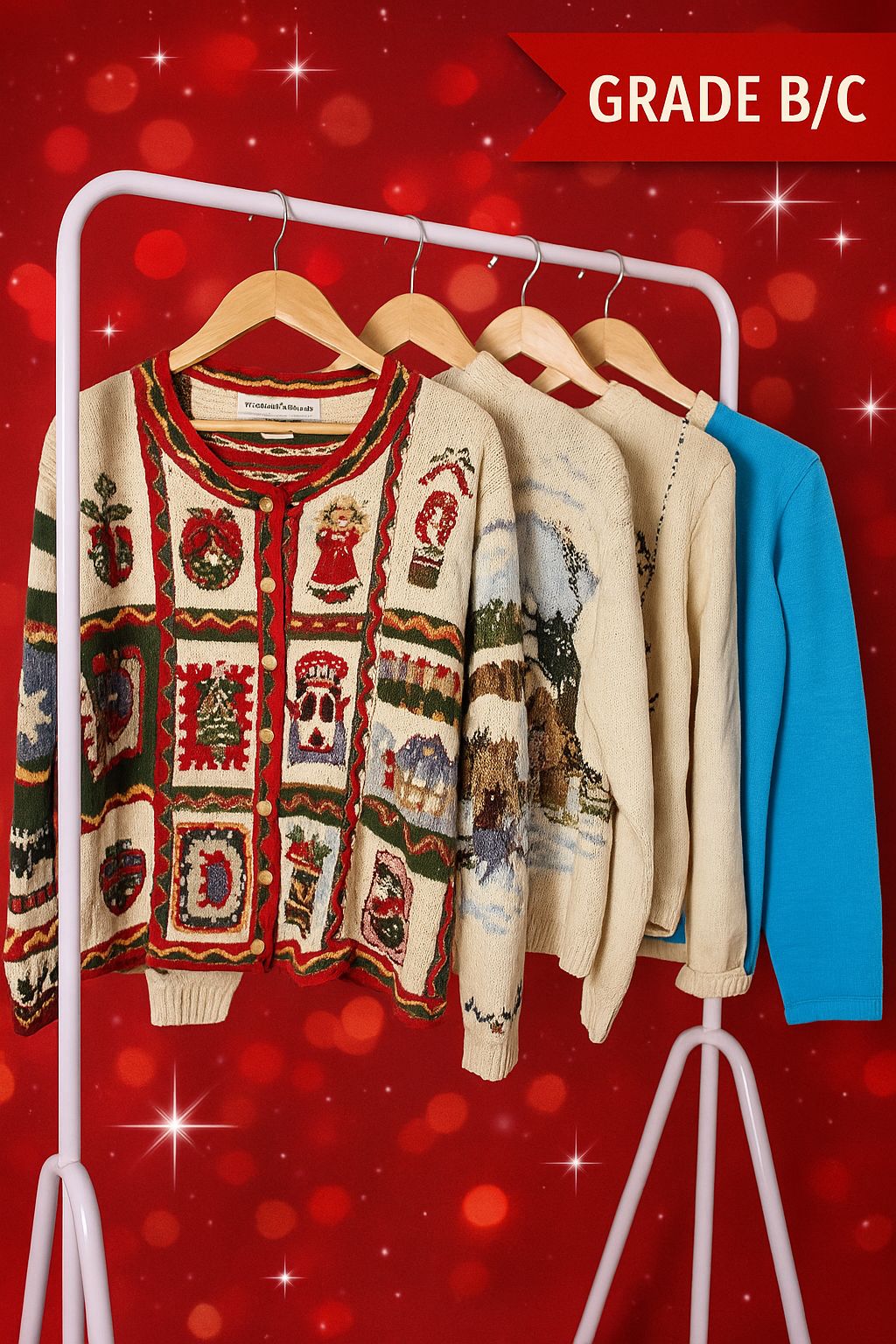 Grade B/C Christmas Knitwear Reseller Bundles - QTY 10 (IN STOCK!)