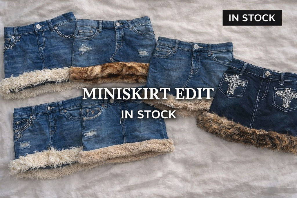 Y2K Rework denim skirts 10 Pcs