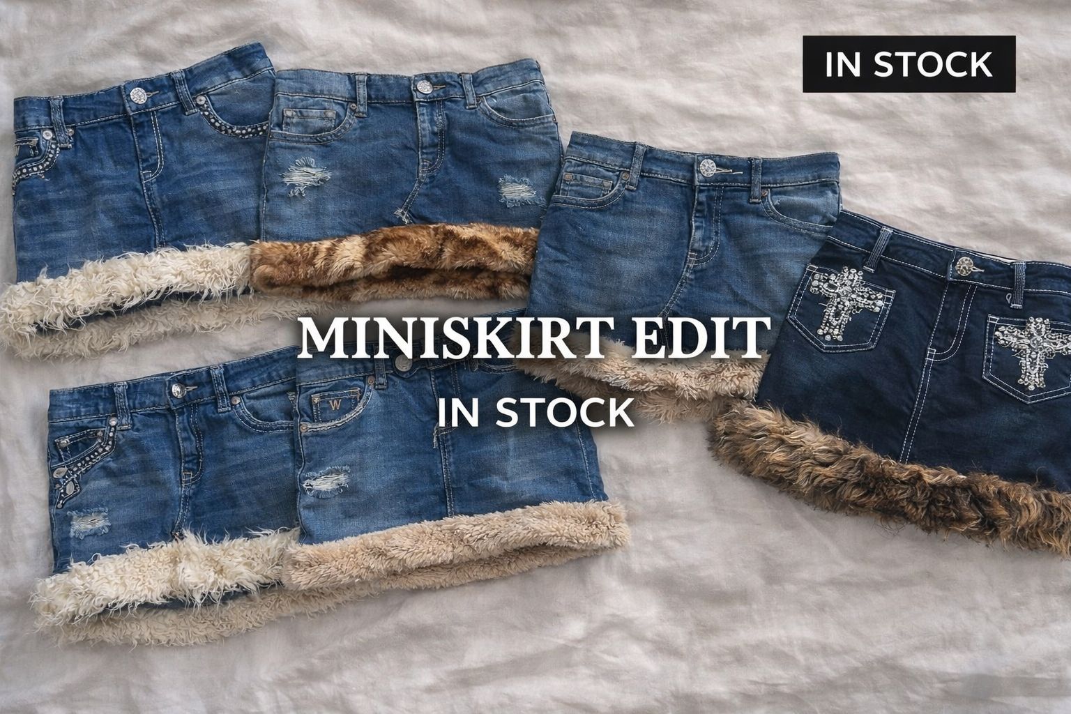 Y2K Rework denim skirts 10 Pcs