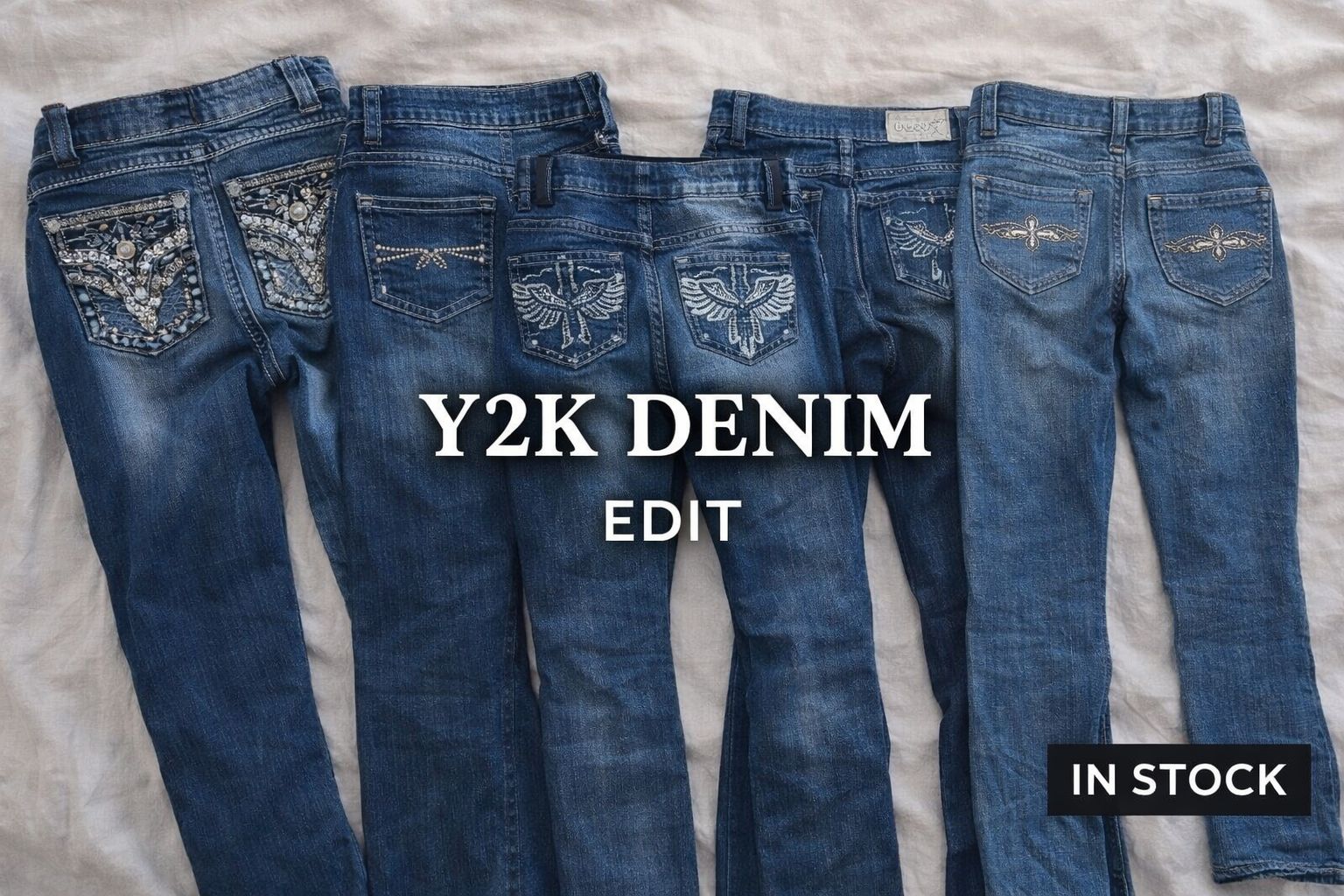 Y2K Denim Jeans 10 Pcs
